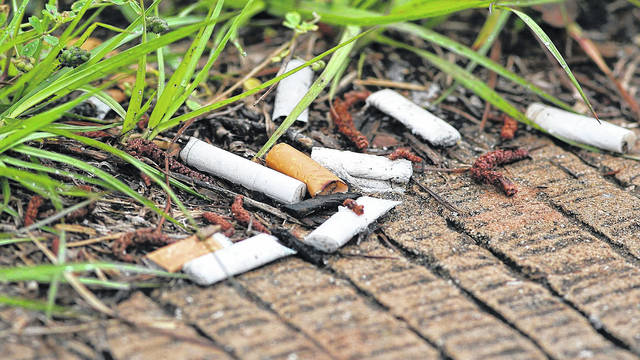Reports indicate cigarette butts are the single most littered item in the world, surpassing plastics with 2 billion pounds of butts tossed aside annually.
                                 Courtesy photo
