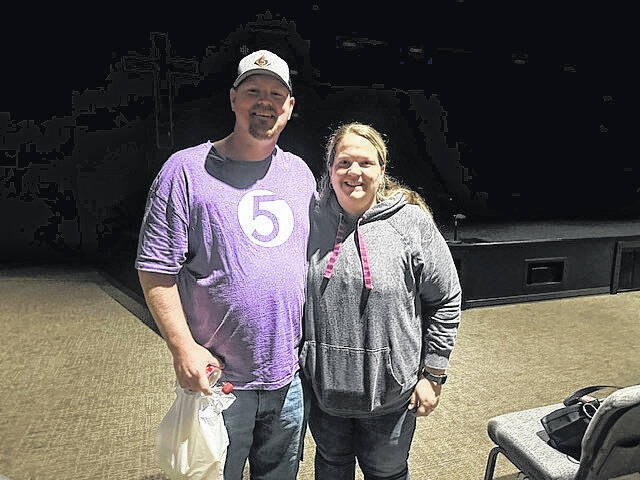 130903336_web1_Clifford-Benjamin-and-wife-Michelle
Clifford and Michelle Benjamin took watched a special video last week in honor of the 20 years at 5 Point Church in Easley. They moved here from New York and said they have gotten so much out of their church in Easley.