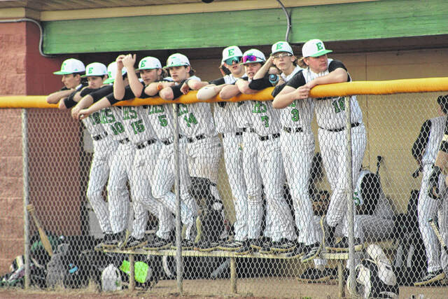 131367112_web1_EHS-dugout-chatter
Pictured are the Easley baseball players in the dugout rooting on the team to victory over JL Mann.
Photo courtesy of Alicia Tolbert