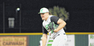 
			
				                                Pictured is Easley junior Zach Jochimsen lining up his next pitch recently against Woodmont. Jochimsen has emerged into a top pitcher this season for the Green Wave.
                                 Photo Courtesy of Alicia Tolbert

			
		