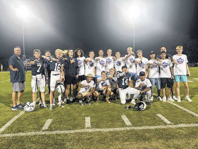 131790690_web1_Powdersville-HS-soccer-state-championship-team
Pictured is the Powdersville High School Boys Class 3A State Championship team from last season. They were honored and given their championship rings recently during the Patriots football game with Wren.
Jeff Holt | The Easley Progress