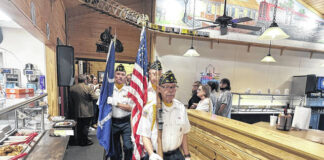 
			
				                                Barry Harrow leads the Post 52 Honor Guard recently at a local luncheon. They will also be performing at the Easley Veterans Day Parade.
                                 Jeff Holt | The Easley Progress

			
		