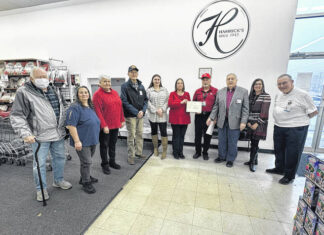 
			
				                                Pictured are several members of the Knights of Columbus and school administrators recently at Hamricks for the Coats for Kids Program. Local #9576 Peter Villano Council helped donate close to 100 winter coats to local kids in the area.
                                 Jeff Holt | The Easley Progress

			
		