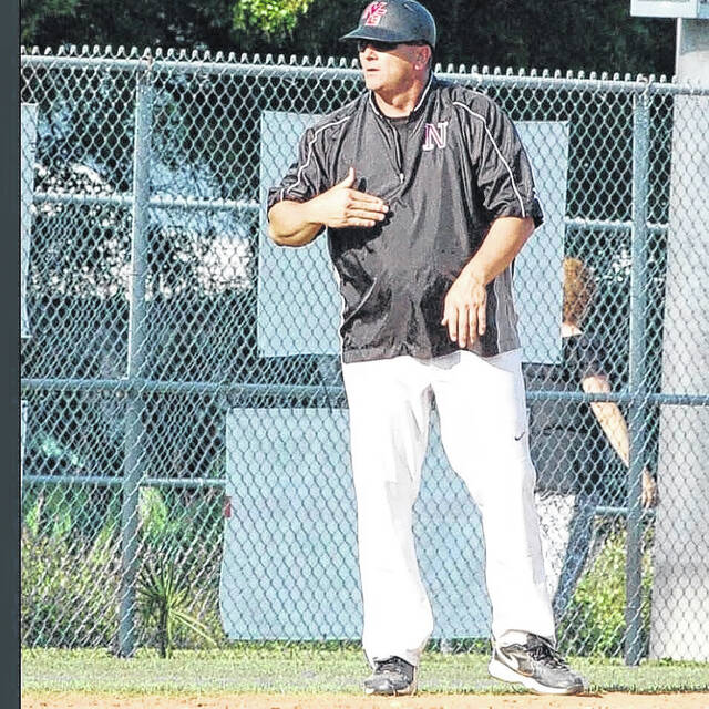 Pictured is Easley High School grad Rob Stanifer coaching high school baseball in Florida. Stanifer will be getting honored on May 29 in Easley at the Post 52 American Legion Alumni Day.
                                 Photo Submitted