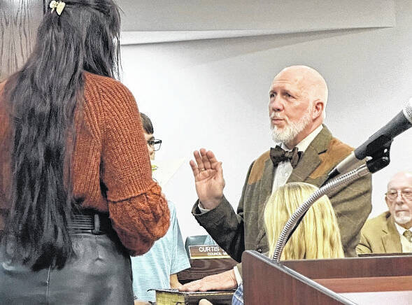 Former SWU Chaplain, Ken Dill, was sworn in as Mayor of the Town of Central. (Courtesy photo).